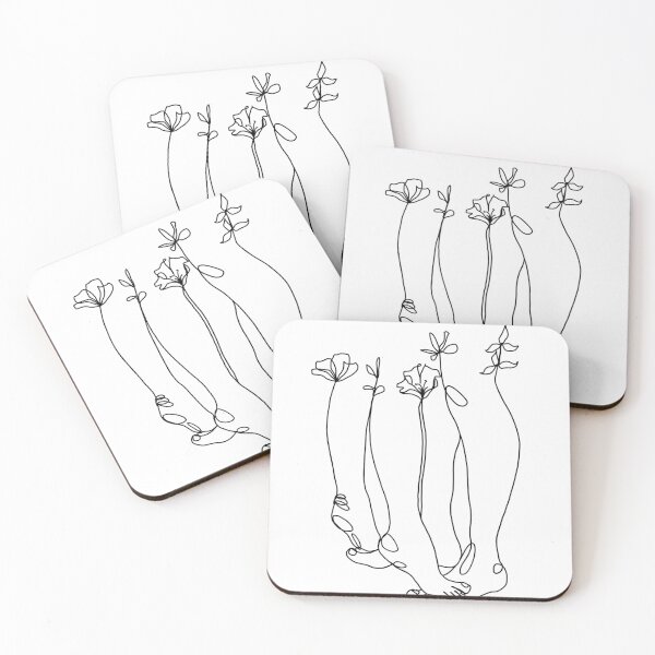Item preview, Love Blooms line drawing designed and sold by hannaleetidd.