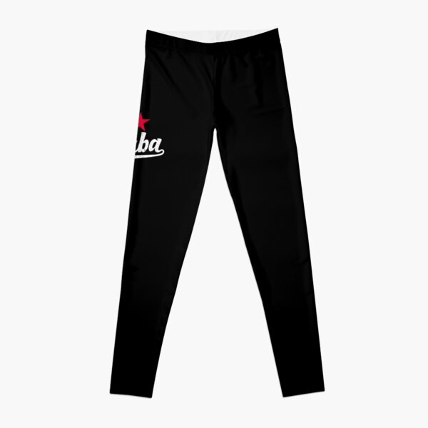 CUBA VINTAGE HANDWRITTEN WITH RED STAR, BY SUBGIRL Leggings