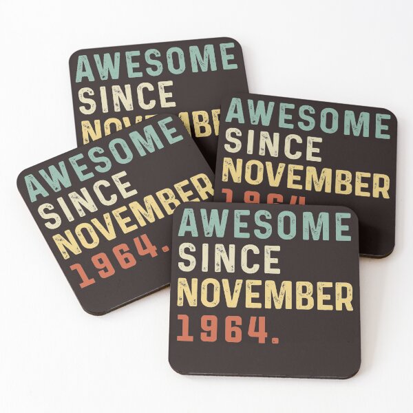 Item preview, Awesome Since November 1964 56 Years Old Gift 56th Birthday Vintage November 1964 designed and sold by Sarah38.