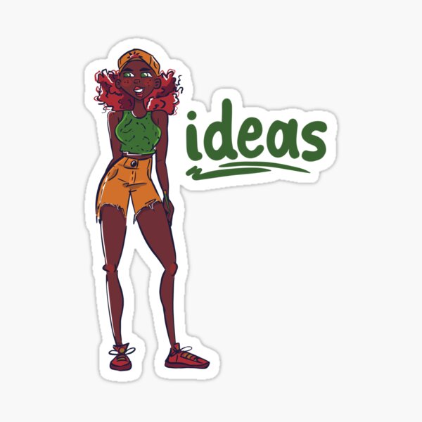 Ideas Notebook with all my ideas, journal ideas tracking ideas Sticker