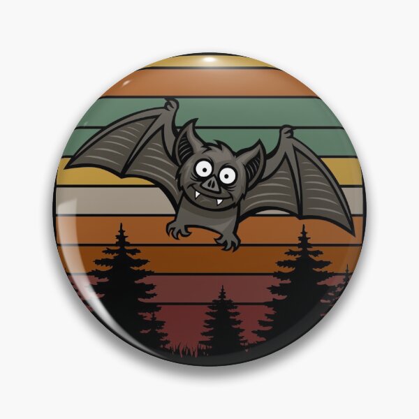 Item preview, Bat Vintage Sunset Retro Halloween Design designed and sold by up4tee.