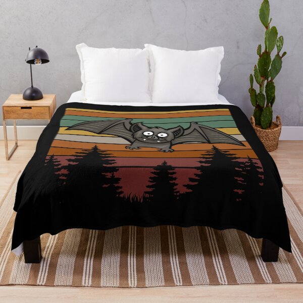 Item preview, Bat Vintage Sunset Retro Halloween Design designed and sold by up4tee.