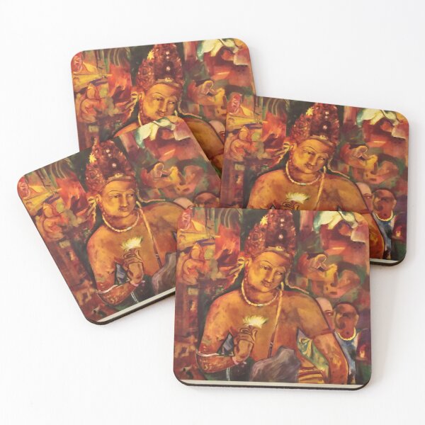 Item preview, Ajanta retro poster designed and sold by CorasPosters.