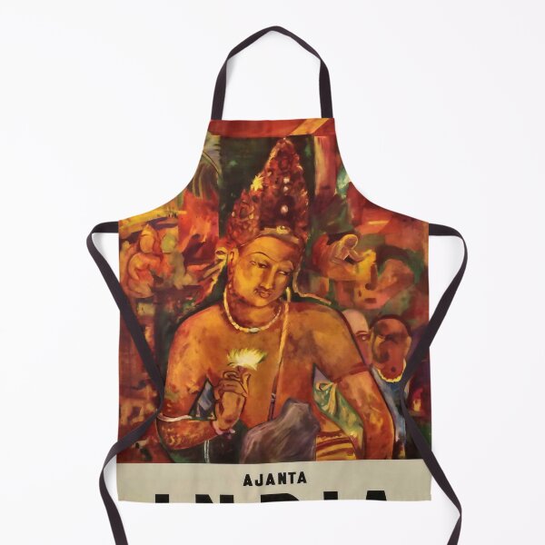 Item preview, Ajanta retro poster designed and sold by CorasPosters.