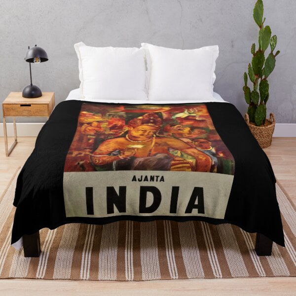 Item preview, Ajanta retro poster designed and sold by CorasPosters.