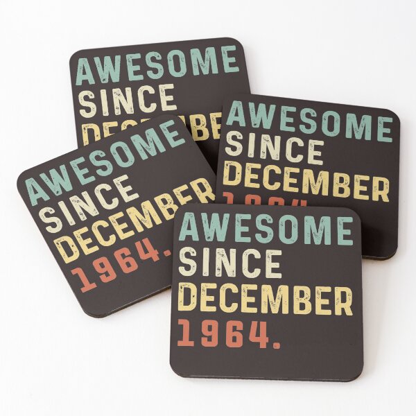 Item preview, Awesome Since December 1964 56 Years Old Gift 56th Birthday Vintage December 1964 designed and sold by Sarah38.