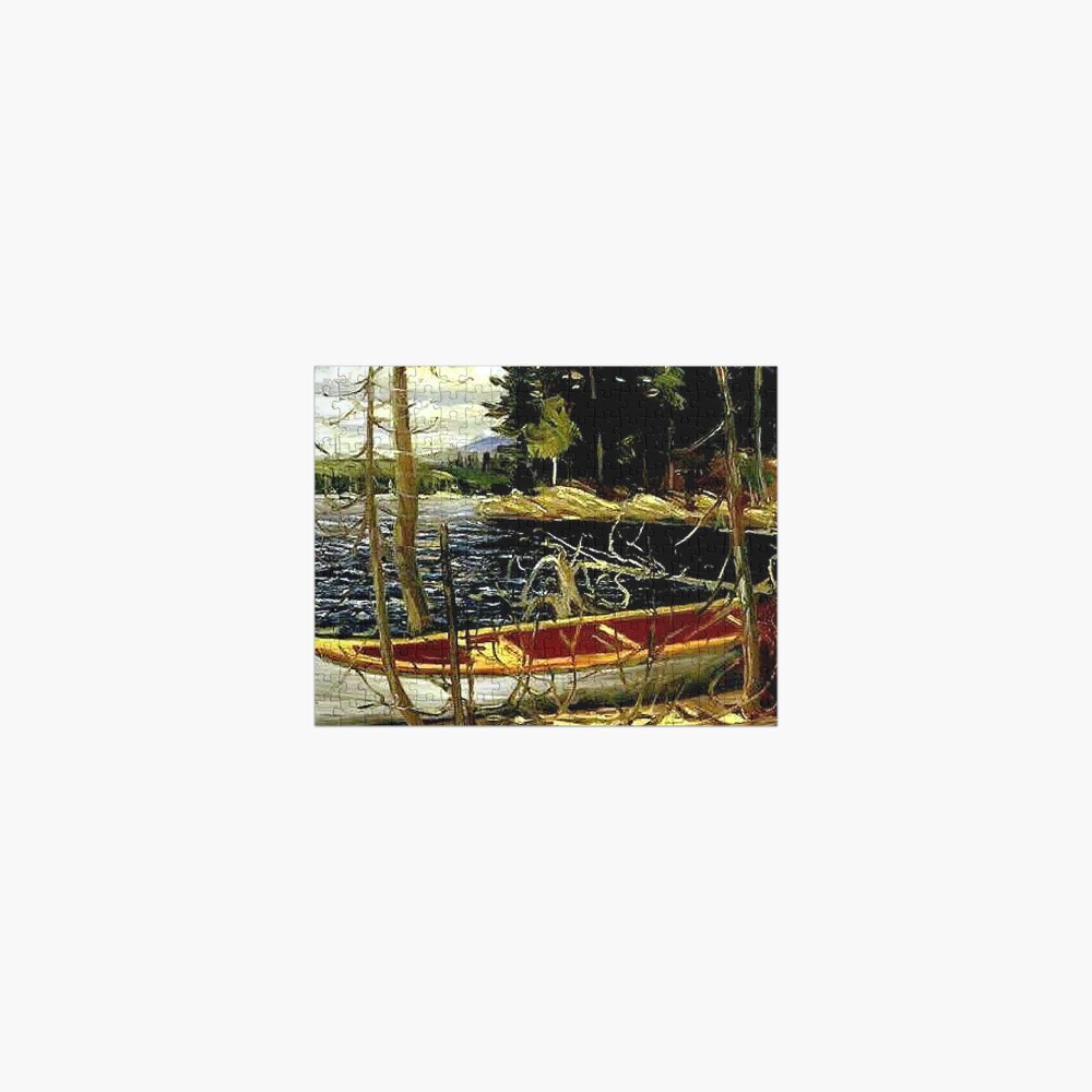 THE CANOE : Vintage 1917 Tom Thomson Algonquin Park Art Print Jigsaw Puzzle