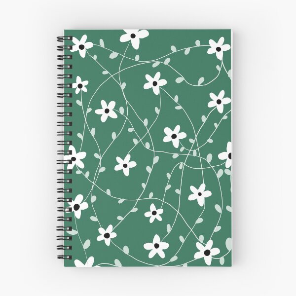Item preview, Cute white flowers, fresh forest vibes doodle art for rugs, home decor and accessories designed and sold by shreya ranjan.