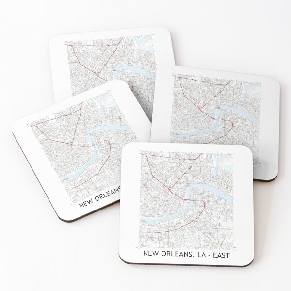 Item preview, NEW ORLEANS, LA - EAST Topographical Map Clean designed and sold by PGHPhotoCo.