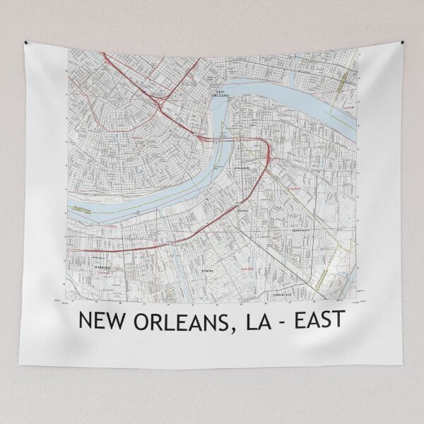 Item preview, NEW ORLEANS, LA - EAST Topographical Map Clean designed and sold by PGHPhotoCo.