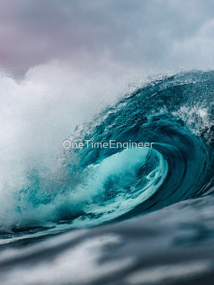Thumbnail 4 of 4, iPhone Case, Ocean waves bathmat designed and sold by OneTimeEngineer.