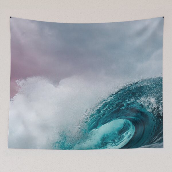 Item preview, Ocean waves bathmat  designed and sold by OneTimeEngineer.