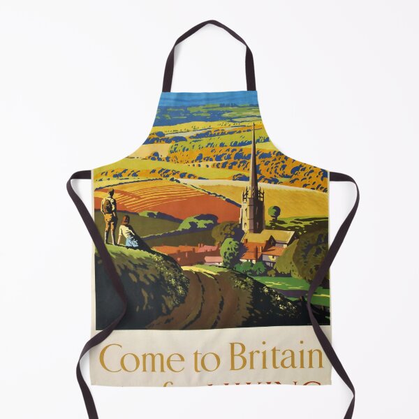 Item preview, Come to Britain for Hiking retro poster designed and sold by CorasPosters.