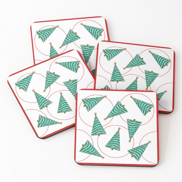 Item preview, Xmas Tree Pattern with Circles designed and sold by Heatherian.