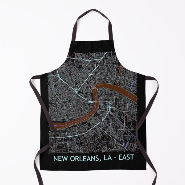 Item preview, NEW ORLEANS, LA - EAST Topographical Map Dark designed and sold by PGHPhotoCo.