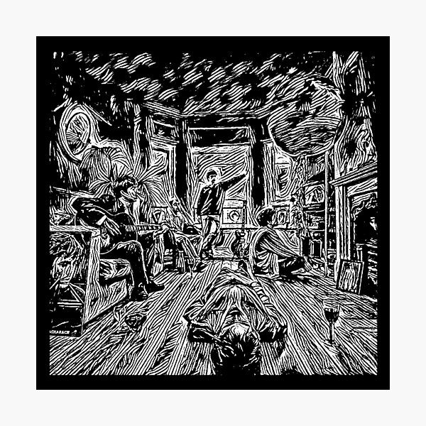Oasis Band Painting Style Photographic Print