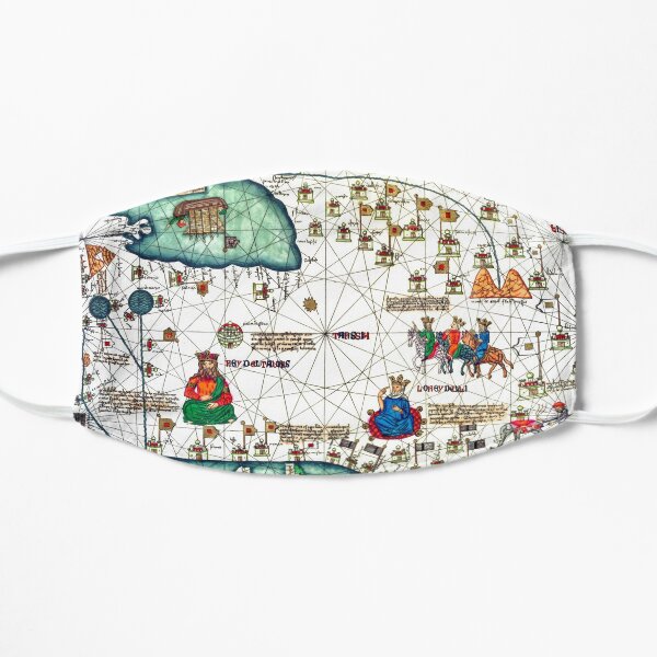 Very old Map Medieval tracks of the world Paper art Mask