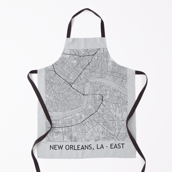 Item preview, NEW ORLEANS, LA - EAST Topographical Map Grey designed and sold by PGHPhotoCo.