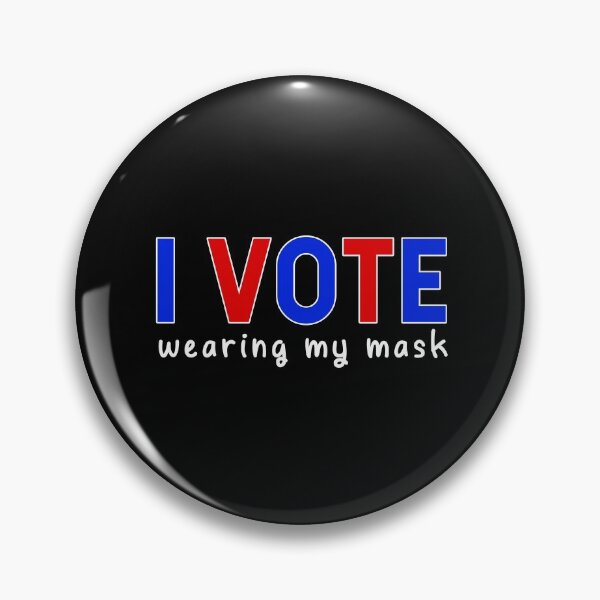 Item preview, I vote - wearing my mask designed and sold by FunSilly.
