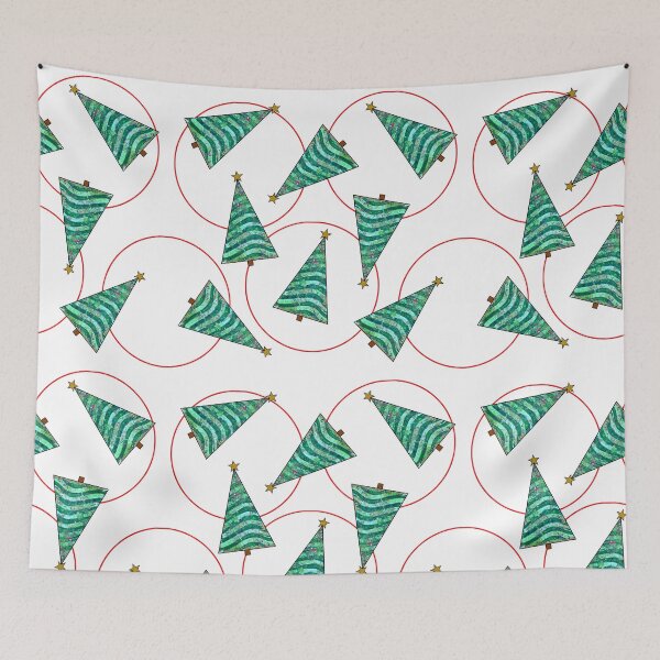 Item preview, Xmas Tree Pattern with Circles designed and sold by Heatherian.