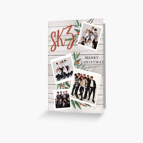 Item preview, MERRY CHRISTMAS Stray Kids Kpop Christmas Greetings designed and sold by SugarSaint.