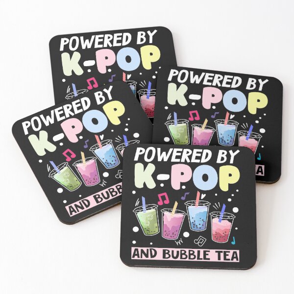 Item preview, Powered by K Pop and Bubble Tea designed and sold by azmndesigns.