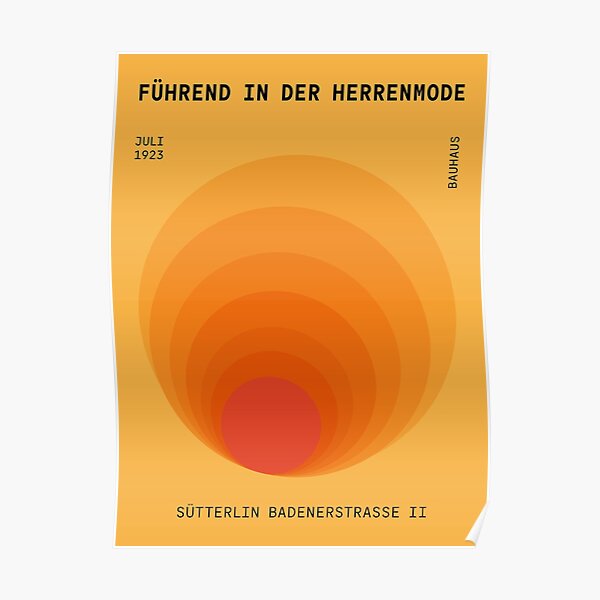 Sun | Bauhaus Poster I Poster
