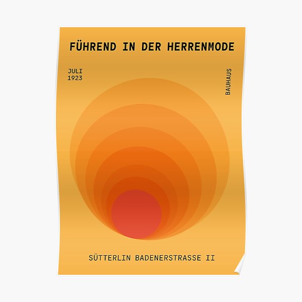 Sun | Bauhaus Poster I Poster