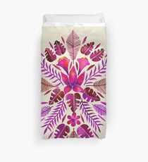 Tropical Symmetry – Magenta Duvet Cover
