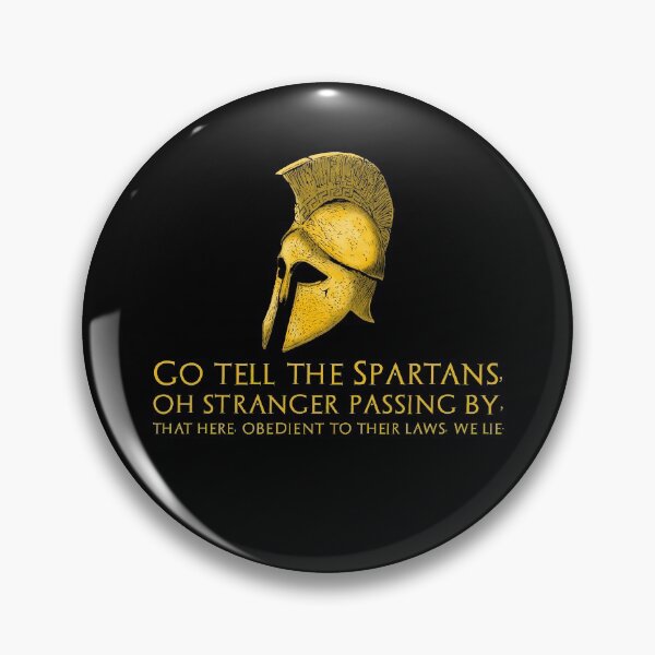 Item preview, Ancient Greek Spartan Helmet - Epitaph of Simonides - Inspirational Ancient Greek History designed and sold by Styrman.