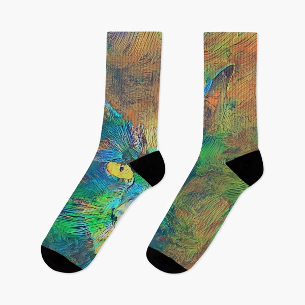 Item preview, Digital painting of cat by Artificial neural networks designed and sold by blackhalt.