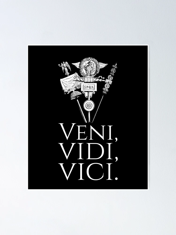 Idyoma - ⚔️🏔📈 Veni, vidi, vici is a Latin phrase popularly attributed to  Julius Caesar who, according to Appian, used the phrase in a letter to the  Roman Senate around 47 BC