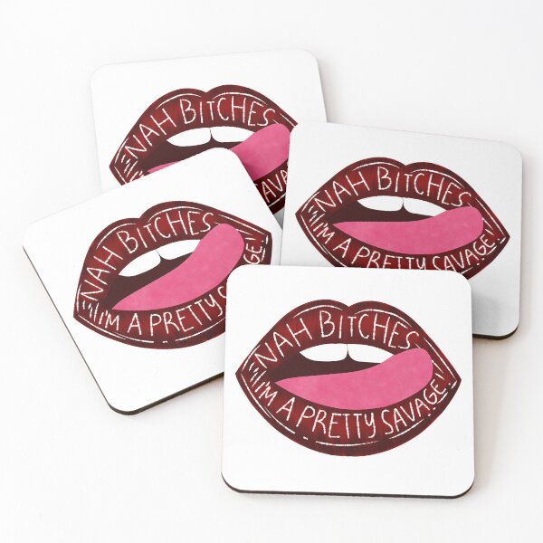 Item preview, I'm A Pretty Savage Sassy Lip Quote designed and sold by crizzysketch.
