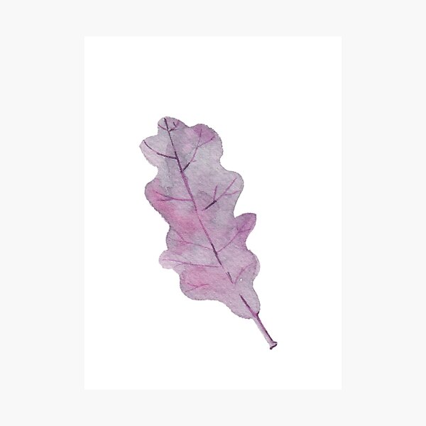 Item preview, Purple oak leaf designed and sold by Sershni.