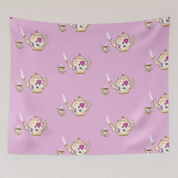 Item preview, Colourful Cute Tea Pot with green design Mask designed and sold by aetheablee.