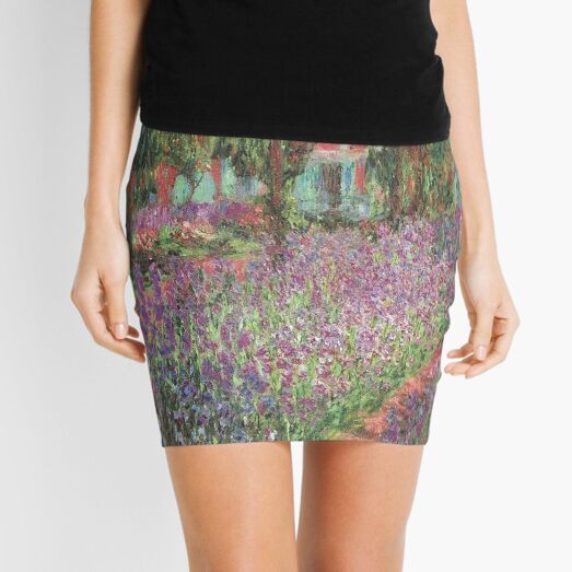 Le Jardin de l'artiste à Giverny(The Artist's Garden at Giverny)- Claude Monet Mini Skirt