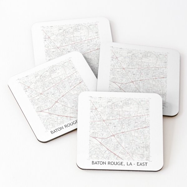Item preview, Baton Rouge, LA - EAST Topographical Map Clean designed and sold by PGHPhotoCo.