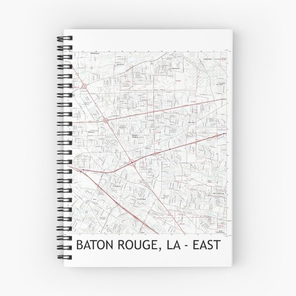 Item preview, Baton Rouge, LA - EAST Topographical Map Clean designed and sold by PGHPhotoCo.