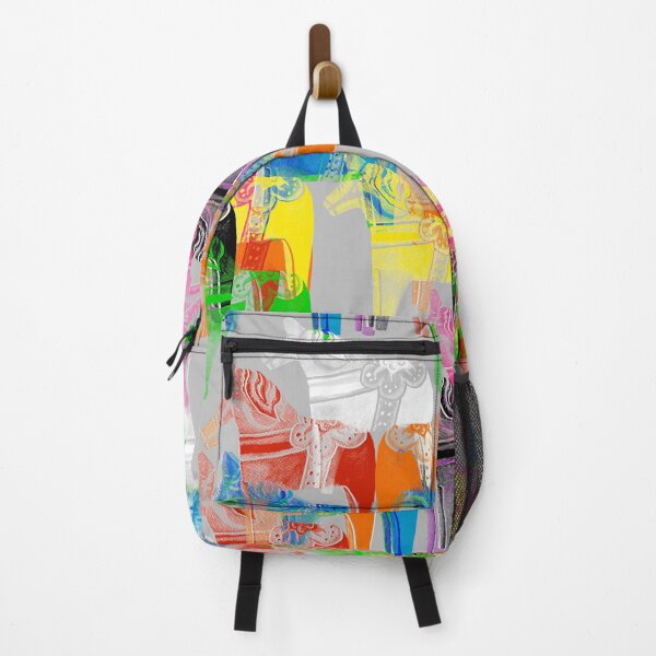 Item preview, POP ART Dala horses - colorful Scandinavian Christmas pattern designed and sold by HeyK.