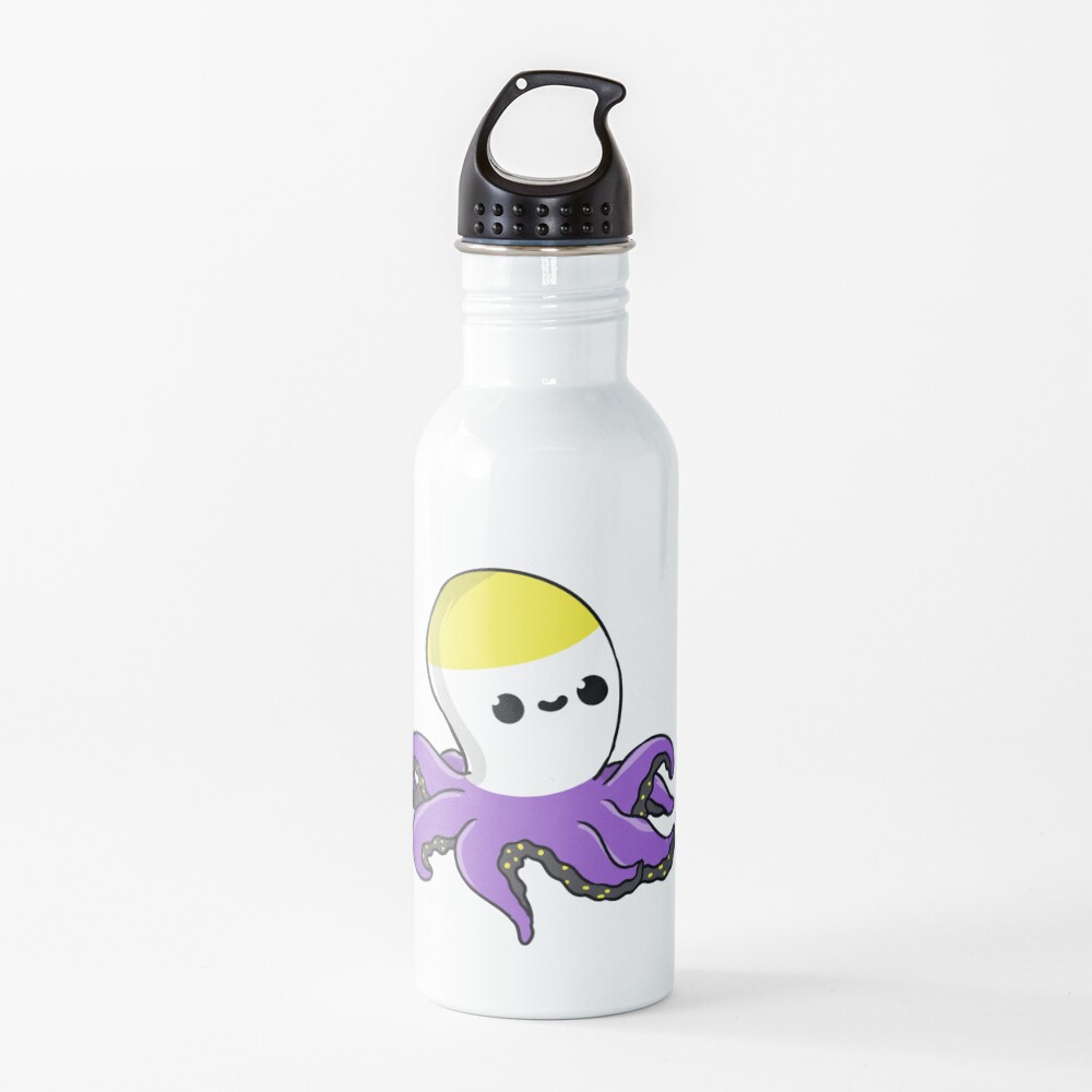 Nonbinary Octopus Nonbinary Pride Water Bottle