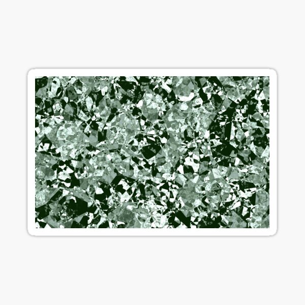 Shattered - Sage Green Sticker