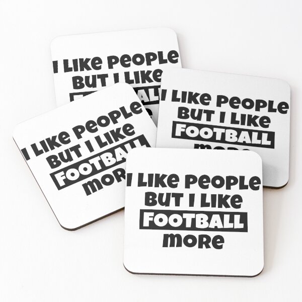 Item preview, I like people but I like football more designed and sold by TheGreenGoat.