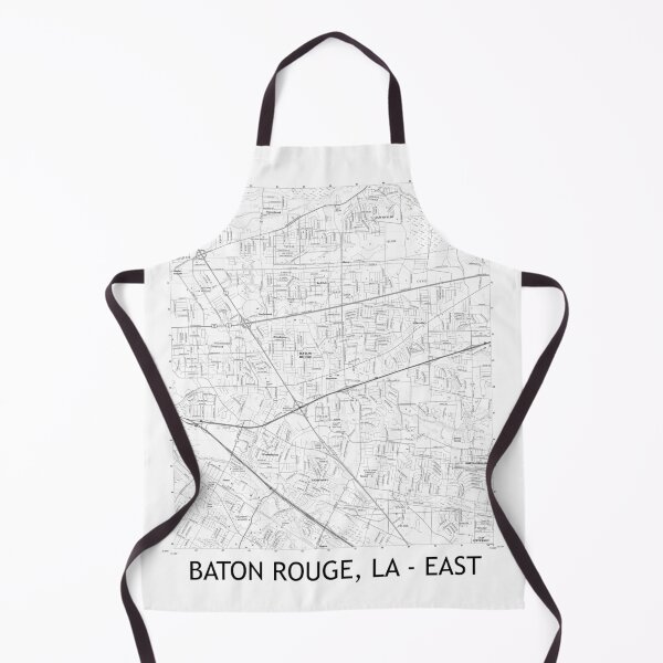 Item preview, Baton Rouge, LA - EAST Topographical Map Black & White designed and sold by PGHPhotoCo.
