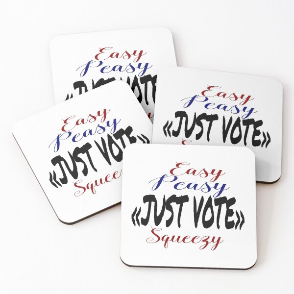 Item preview, Easy peasy '"just vote" Squeezy designed and sold by 0umStore.