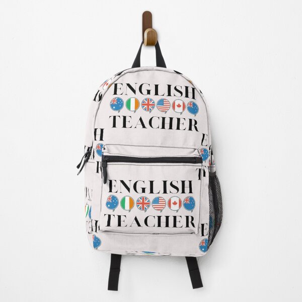 Item preview, English Teacher Gift Flags Speech Bubbles designed and sold by Time4German.