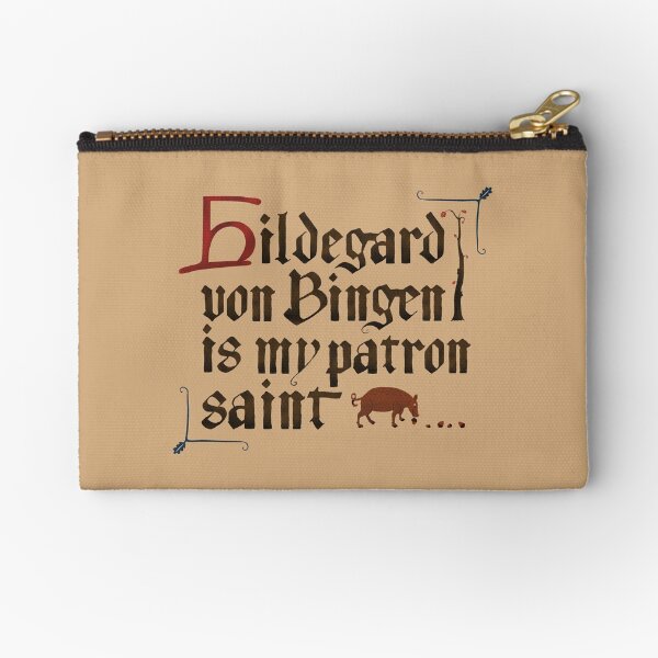 Vista previa del artículo con la obra «Hildegard von Bingen es mi santa patrona», diseñado y vendido por Venturesome Victrix.