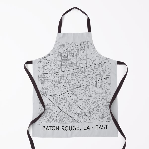 Item preview, Baton Rouge, LA - EAST Topographical Map Grey designed and sold by PGHPhotoCo.