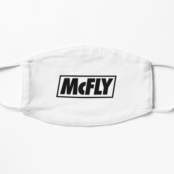mcfly new logo 2020 in black young dumb thrills Flat Mask