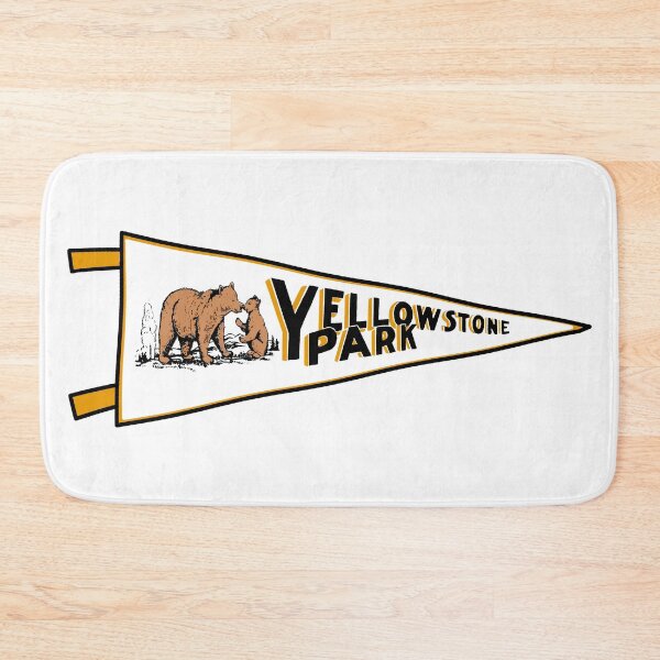 Artikelvorschau, Yellowstone National Park Wimpel entworfen und verkauft von Decal Mania.