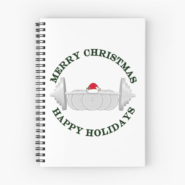 Item preview, Funny Bodybuilder Weight Bar Merry Christmas designed and sold by tlcgraphix.